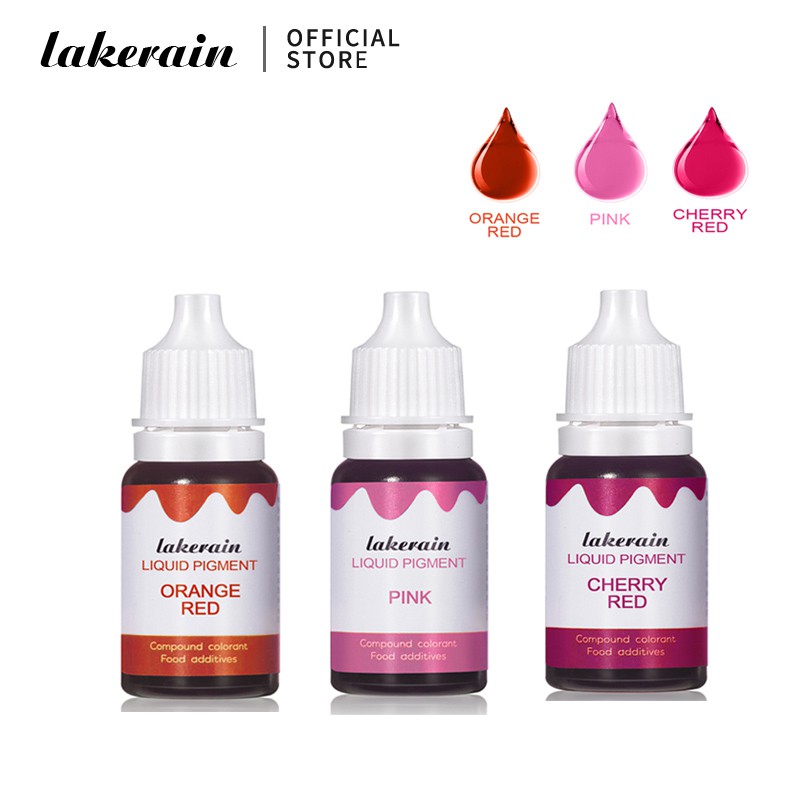 New 10ml Liquid Pigment for Lip Gloss Color Pigment Dyeing Colorant Water  Oil Double Use Lipglos