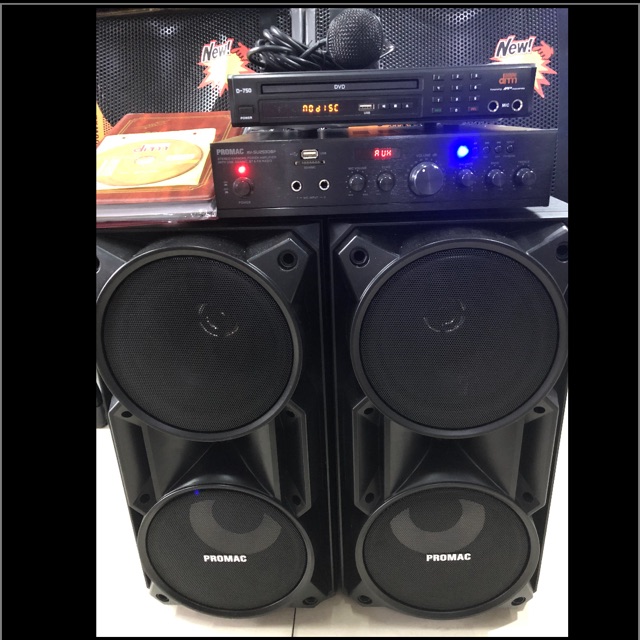 Promac speaker with store amplifier