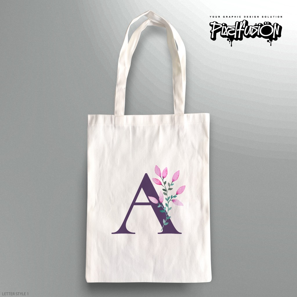 Letter discount tote bag