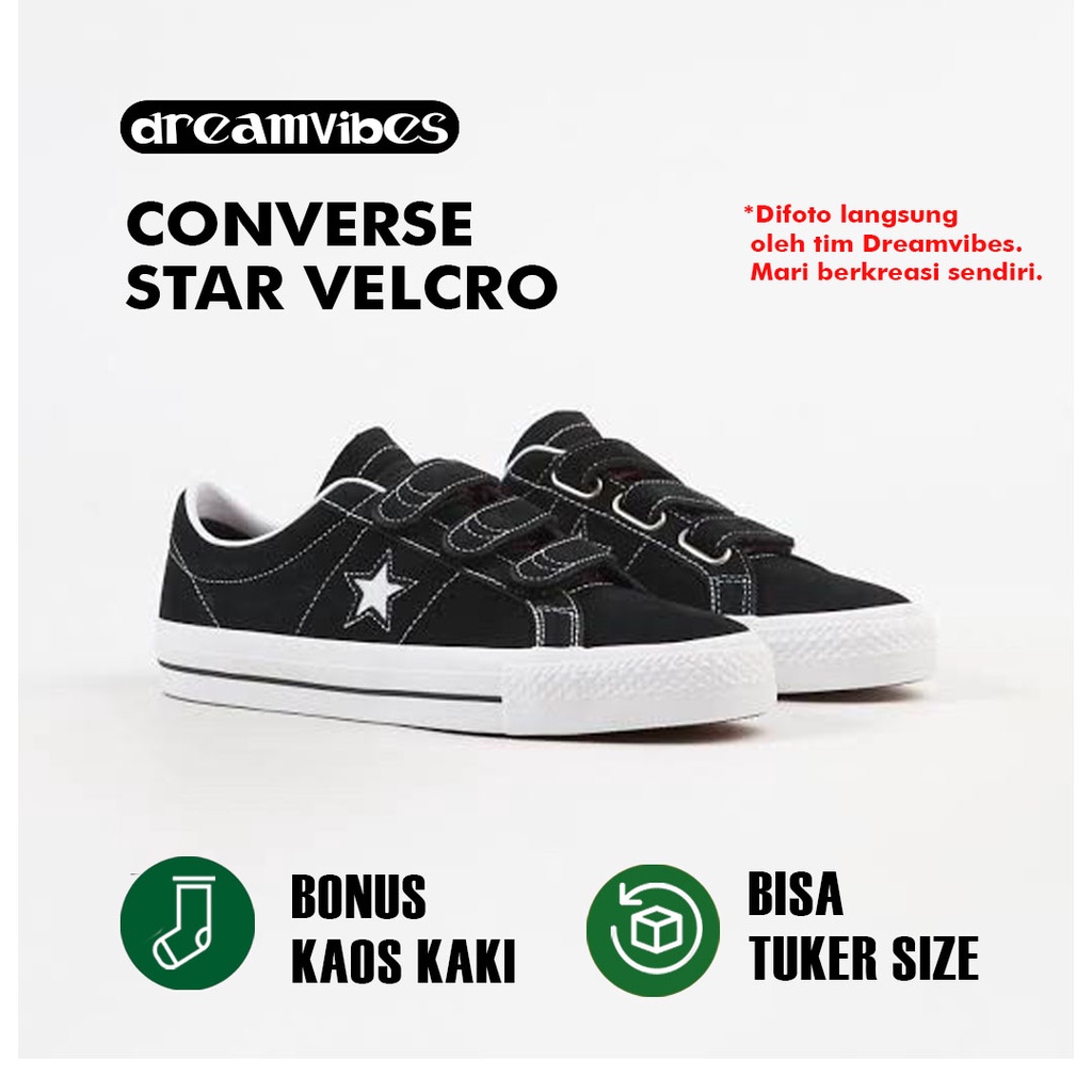 Velcro converse one on sale star