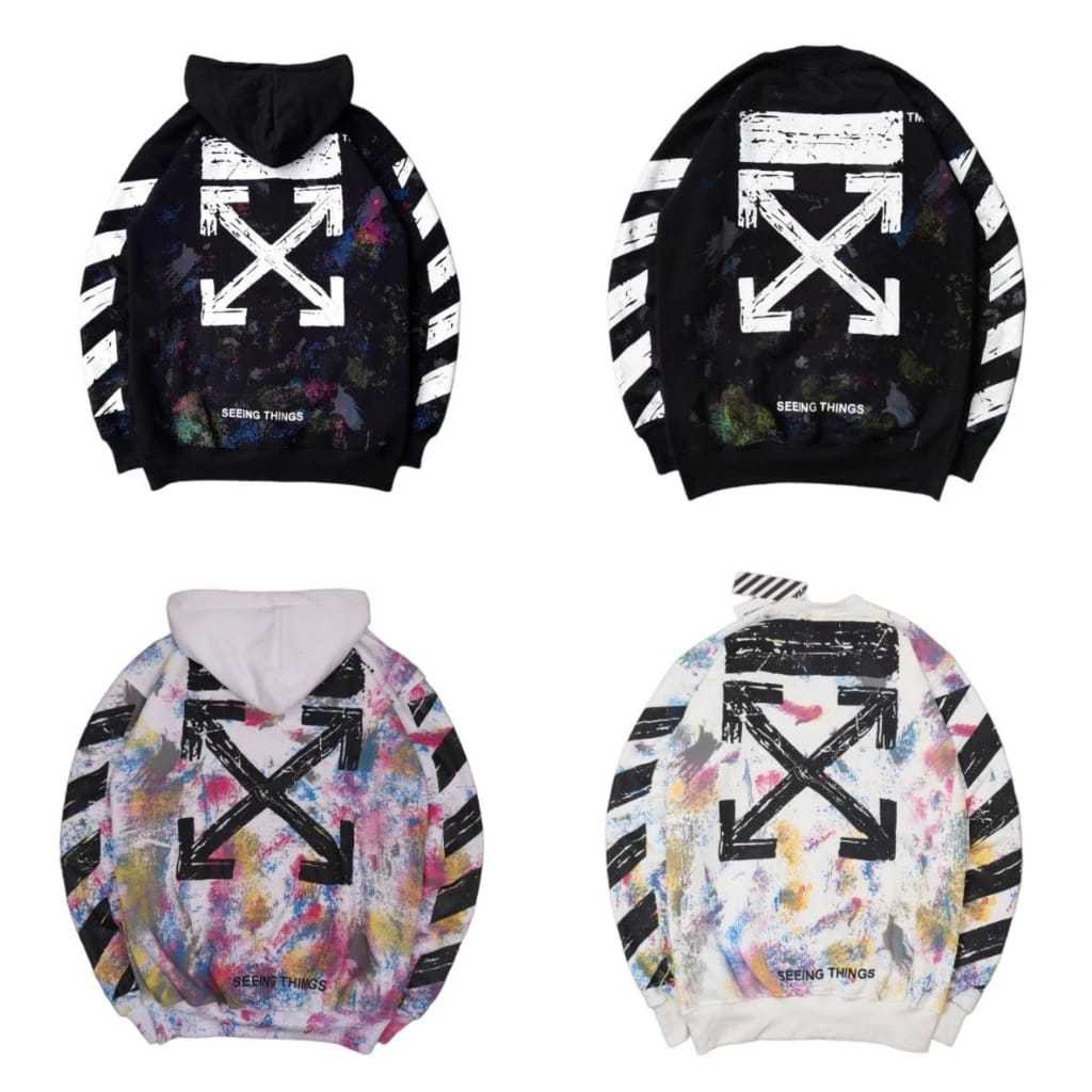 Off white seeing things hotsell hoodie galaxy