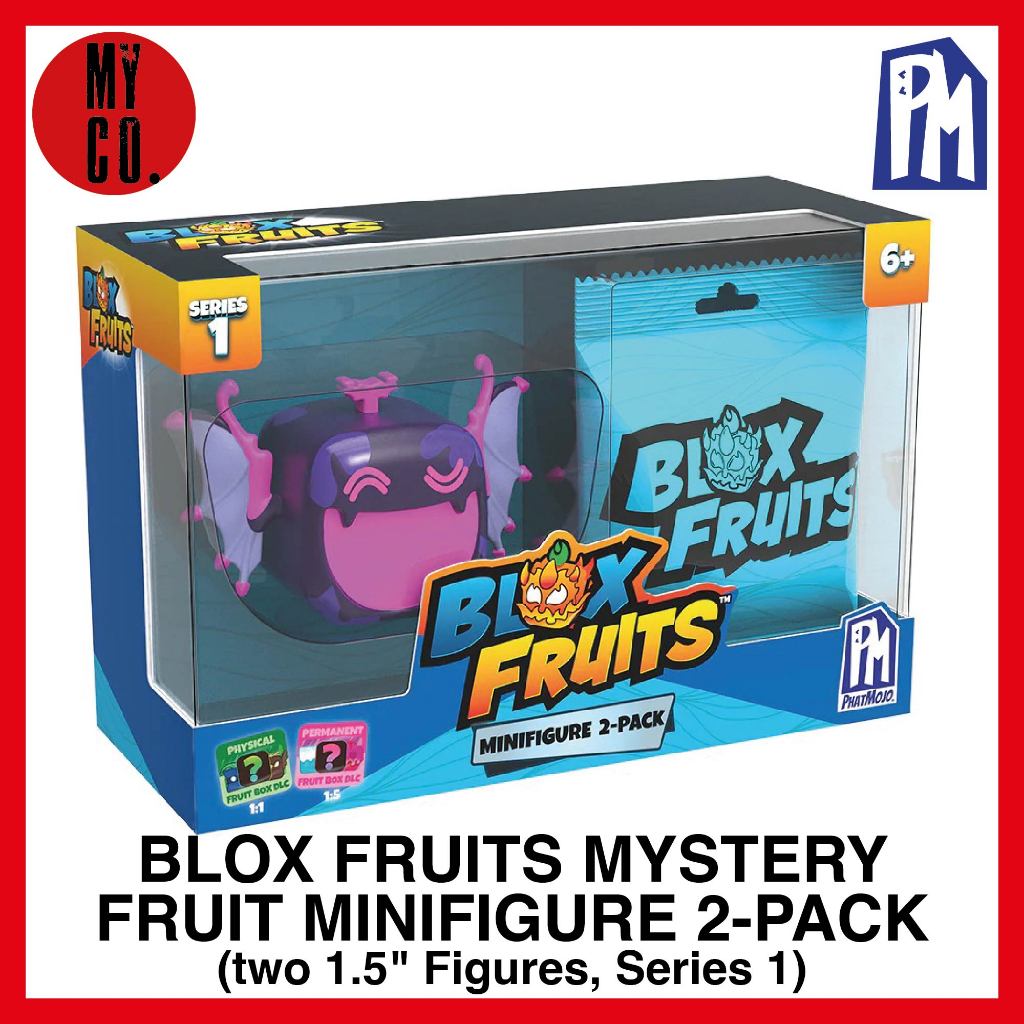 BLOX FRUITS MYSTERY FRUIT MINIFIGURE 2-PACK (two 1.5 Figures