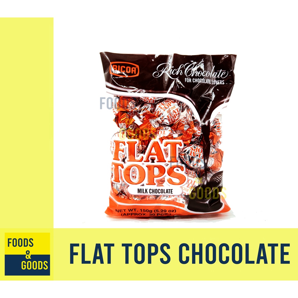 Ricoa Flat Tops Milk Chocolate 30 pcs./pack | Shopee Philippines