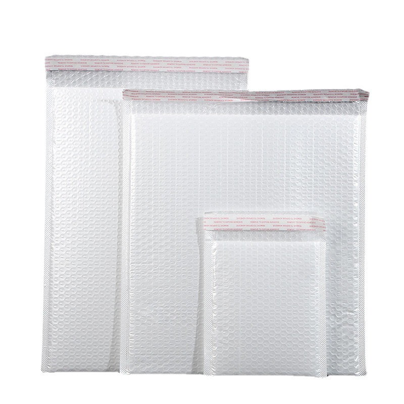 50pcs 13x20cm Plastic Wrap Envelope White Bubble Packing Bags Pe