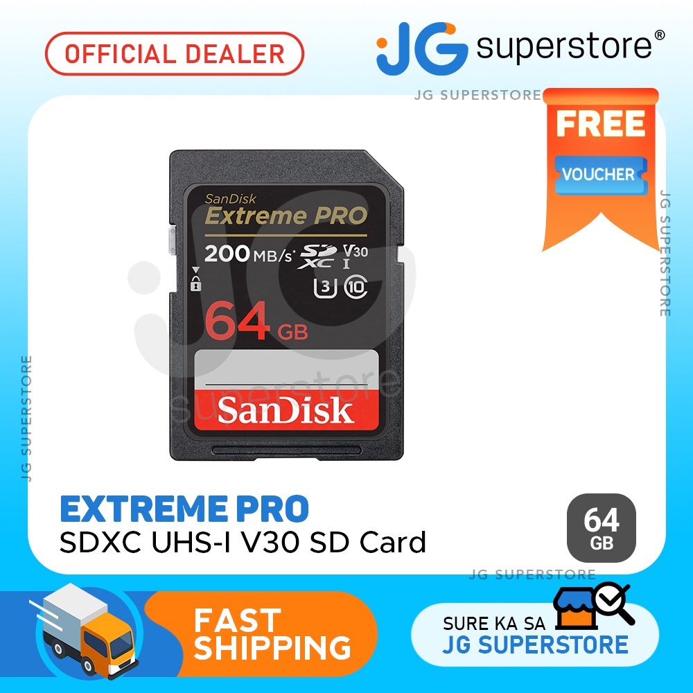 SanDisk 64GB Extreme PRO UHS-I U3 SDXC Memory Card SDSDXXU-064G-GN4IN