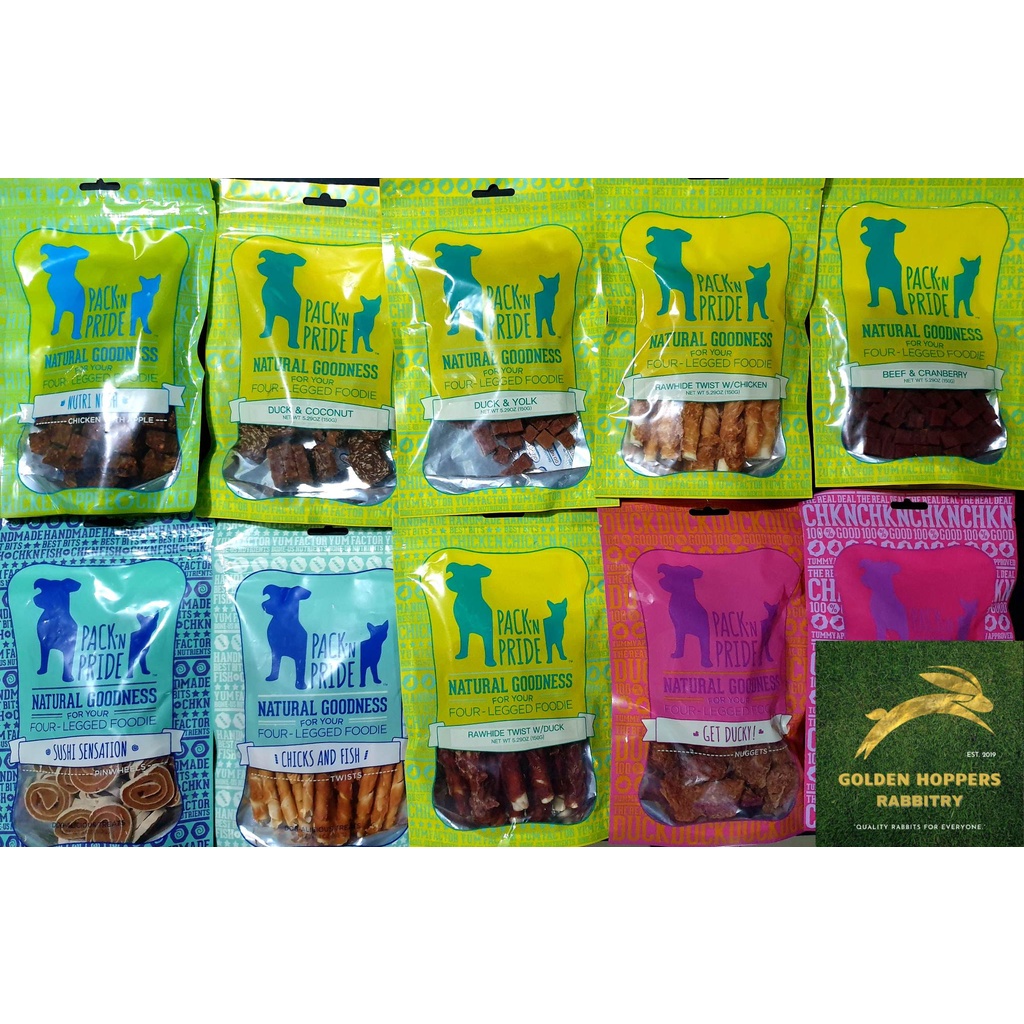 Pack n pride dog treats sale