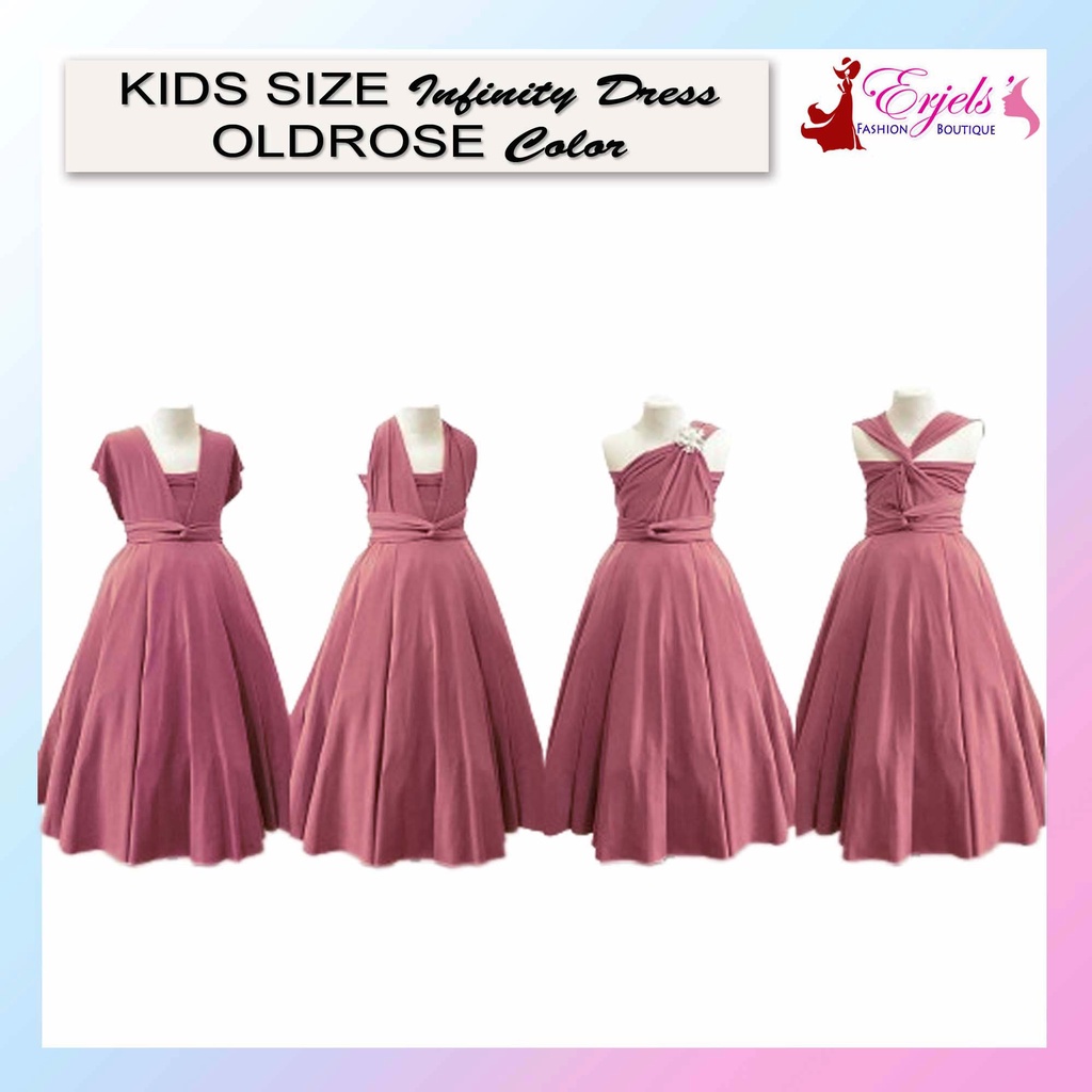 Infinity dress clearance for kids maroon