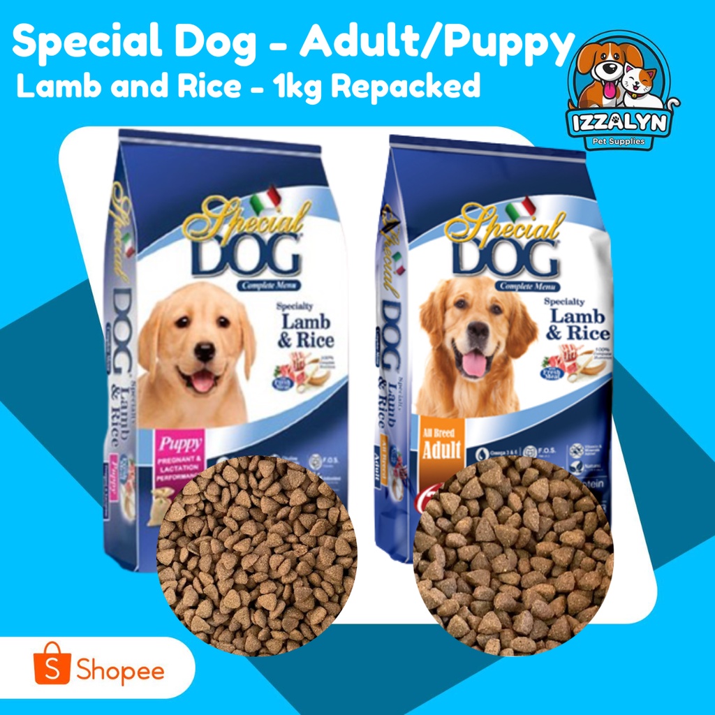 Special Dog Adult Puppy 1kg Repacked Lamb Rice Flavor Monge