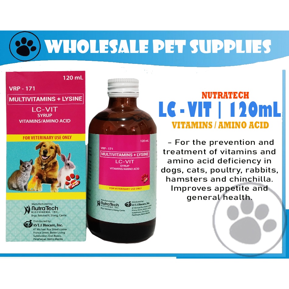 Lc vit dosage for puppies sale