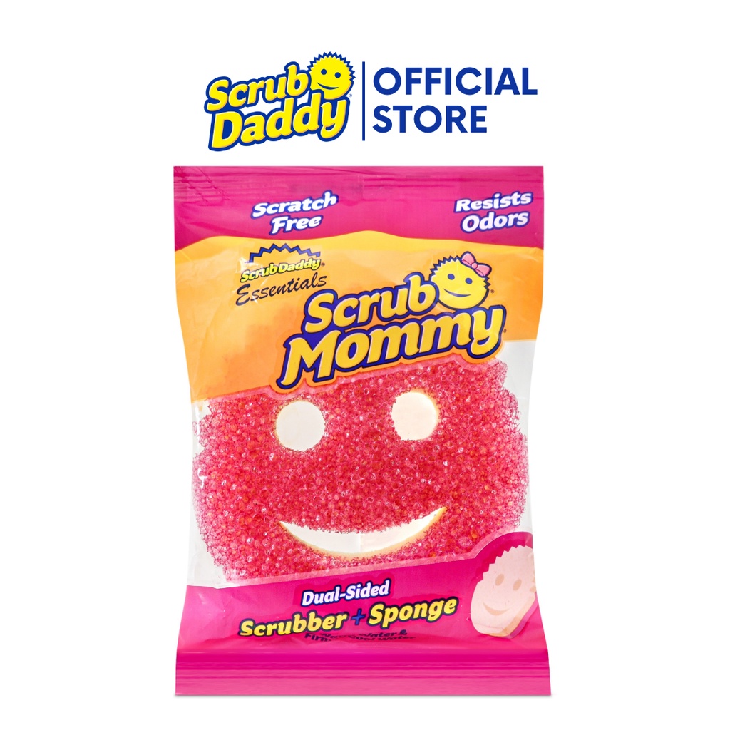 Scrub Daddy Sponge Set - Scrub Mommy Power Flower Dual- Sided Sponge and  Scrubber - Non Scratch Sponge
