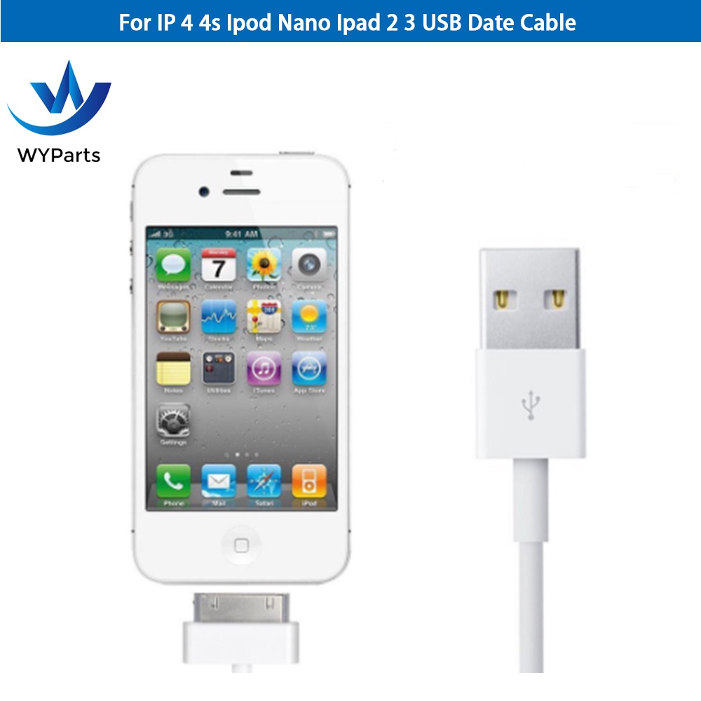 iPhone 4 4S USB Charger Cable 3ft 1M