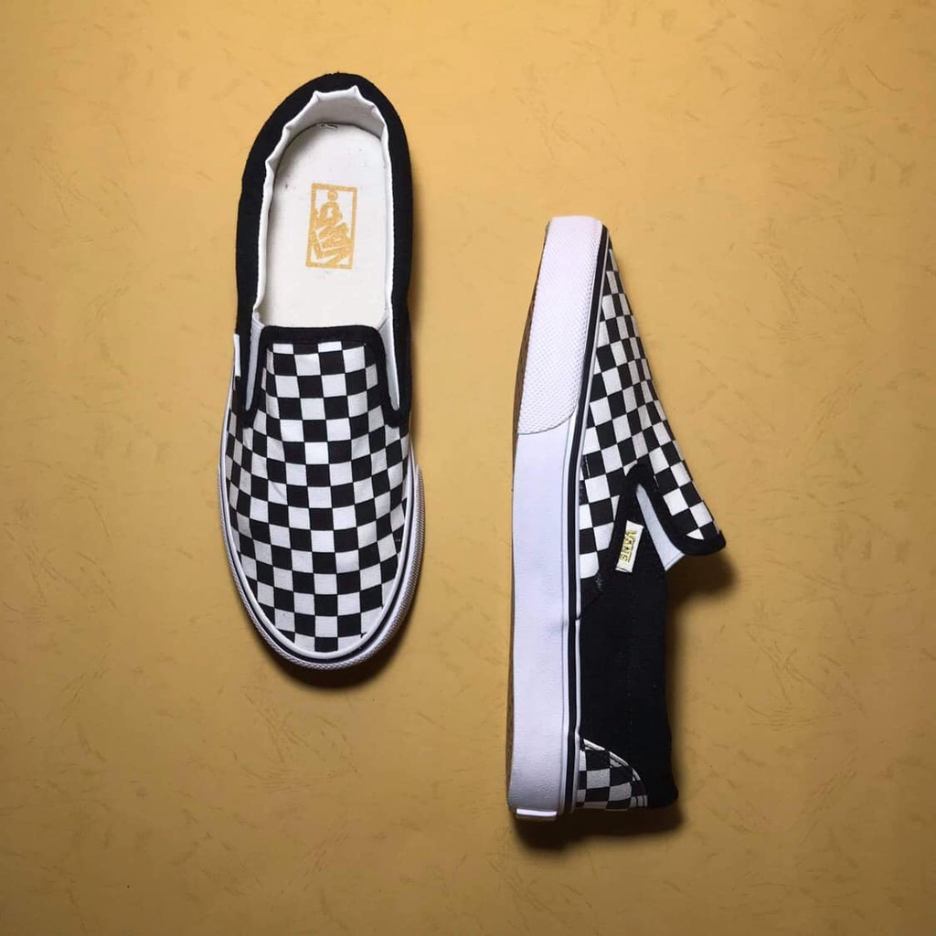 Canvas checkered outlet vans