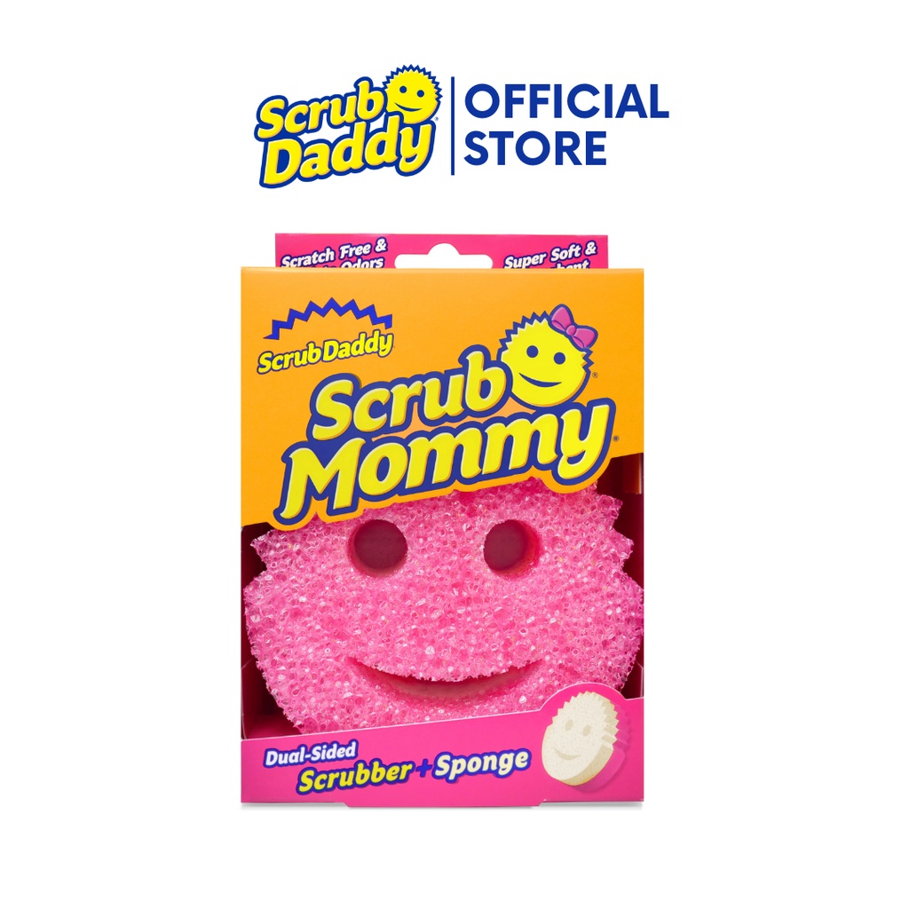 Scrub Daddy Dual Sided Sponge and Scrubber, Scratch Free Sponge for Dishes  and Home, 6 Ct