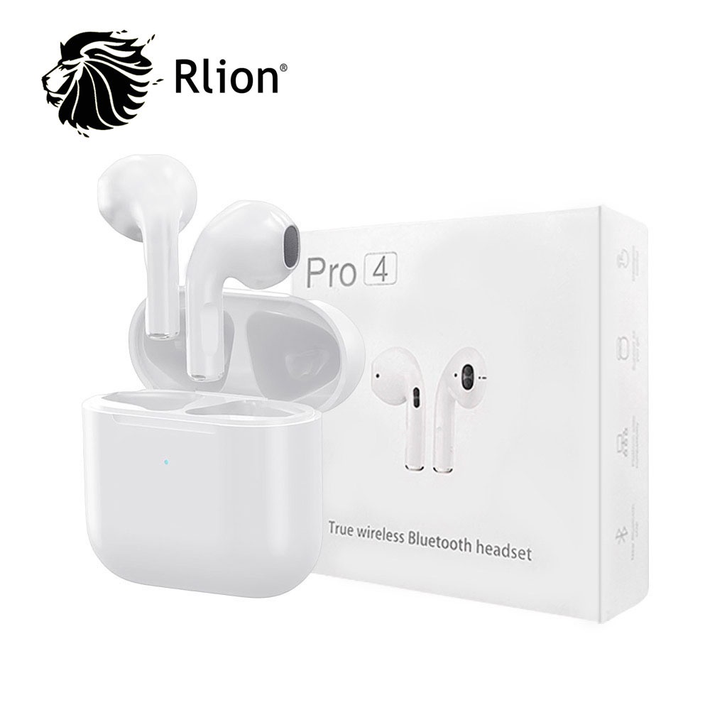 Rlion With Box Inpods Pro 4 TWS Wireless Bluetooth Earphone With