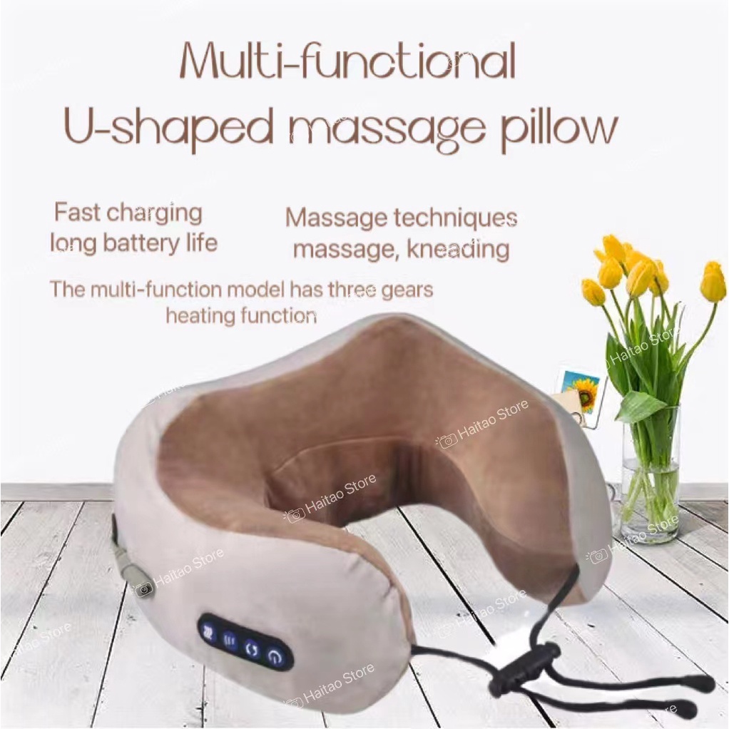 Buy Chargeable Neck Massager U shaped travel pillow from MyShop
