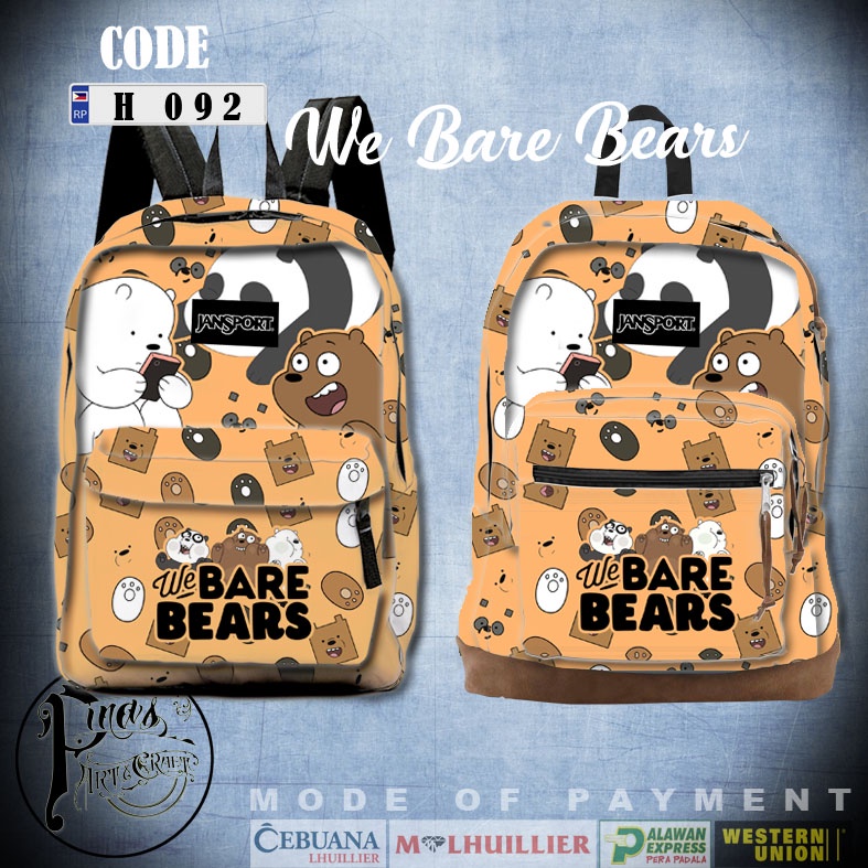 We bare bears store bag philippines