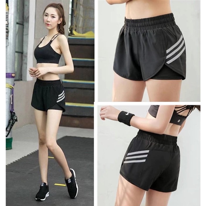 G304# Lady's workout Sports Running shorts with cycling  Running/yoga/volleyball/gym