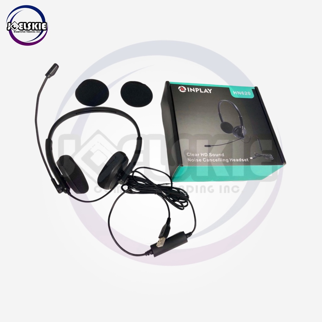 Inplay Hn620 USB Type Noise Cancelling headset with Microphone