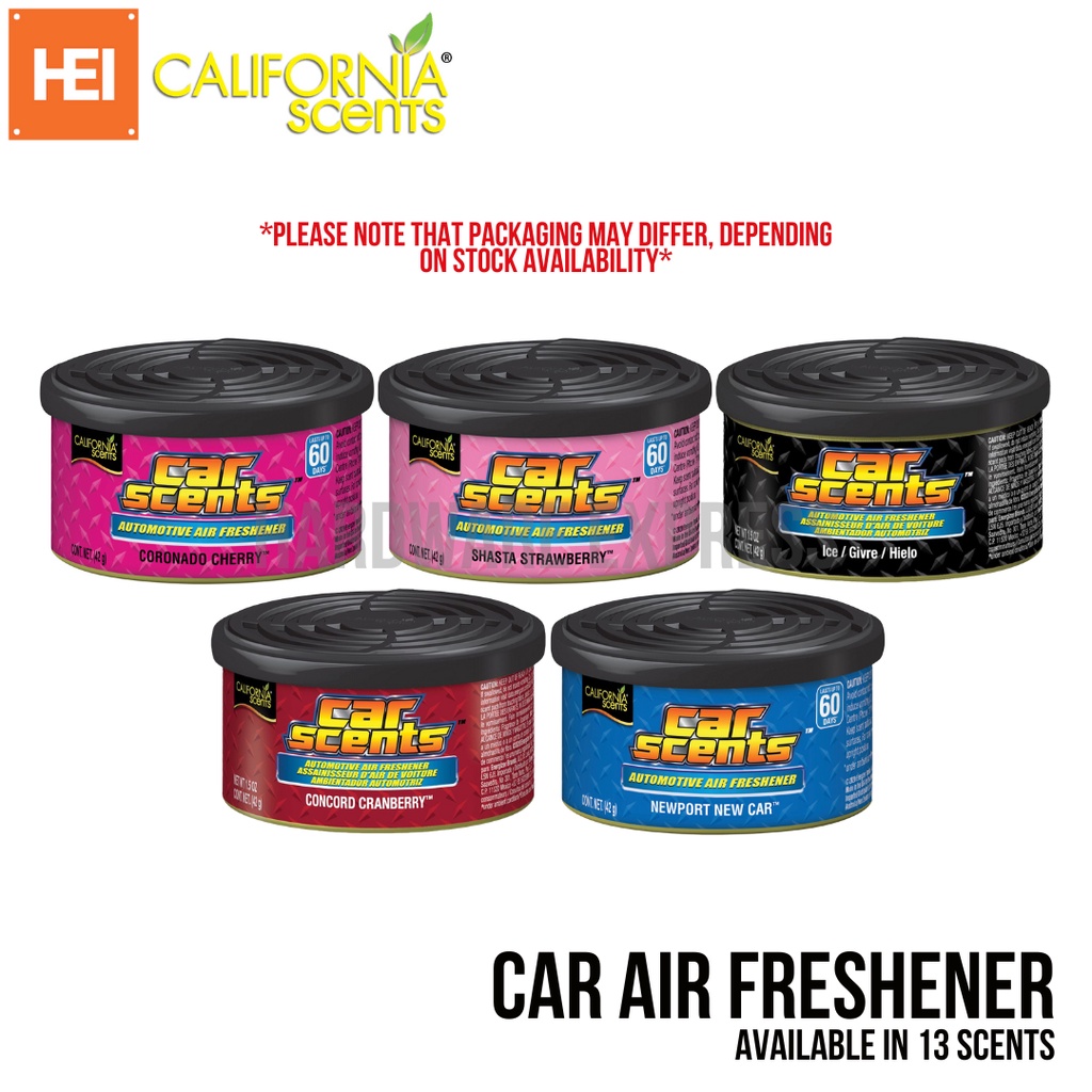 California Scents Air Freshener NEW SCENTS!! SET OF 3 (CORONADO CHERRY)