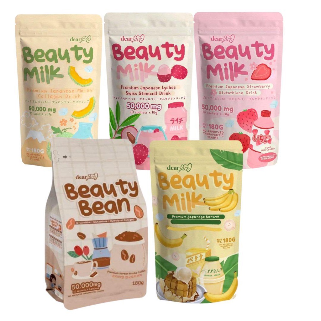 Dear Face Beauty Milk Premium Japanese Melon Collagen Drink 50,000