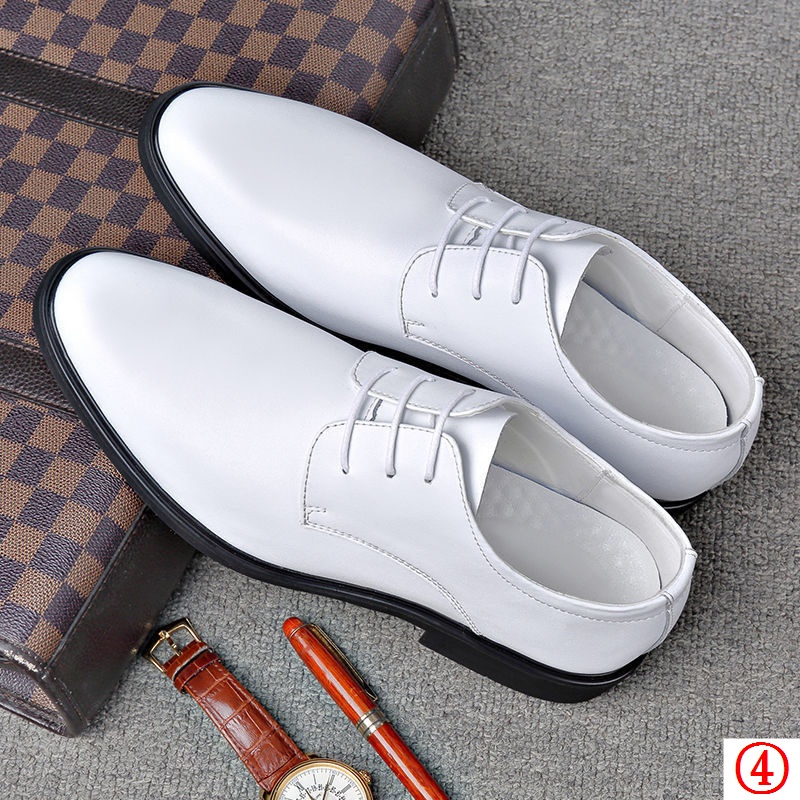 Men's white leather on sale loafers