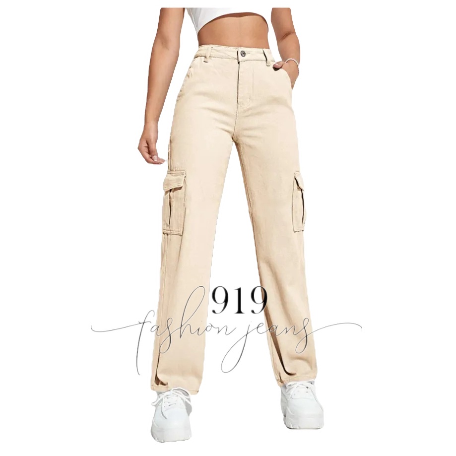 Buy Korean Cargo Pants For Women With Belt online
