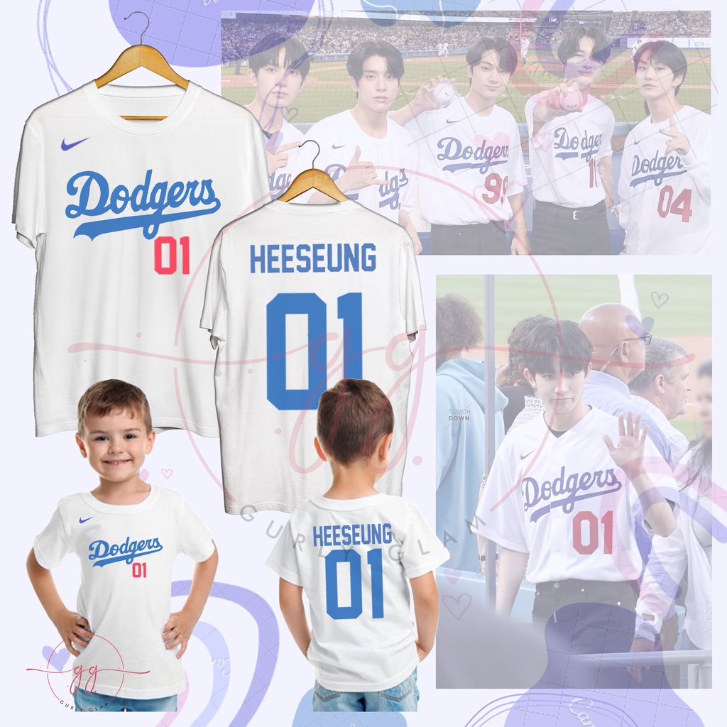 PH COD: E.N.H.A. LA DODGERS KPOP SHIRT (GURLY GLAM) COD OVERSIZED UNISEX  T-SHIRT FOR MEN WOMEN BLACK