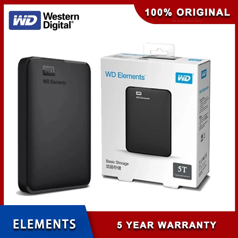 Disque Dur Externe Western Digital Elements Portable 3000 Go (3 To