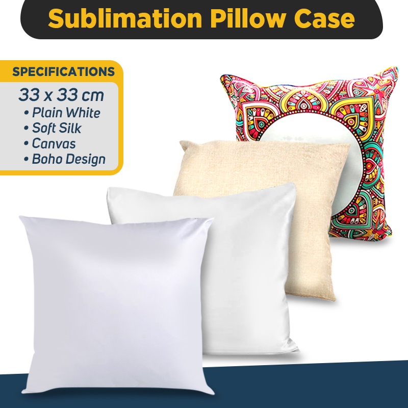 Pillow Cover-Sublimation Blank 10 x 10 White pillow Covers (Worry Pillows)