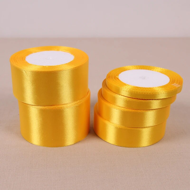 6/10/15/20/25/40/50mm Satin Ribbons Home Wedding Decorative