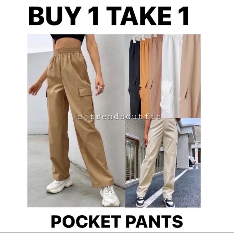 CJ BUY 1 TAKE 1(2pcs) CARGO PANTS UNISEX