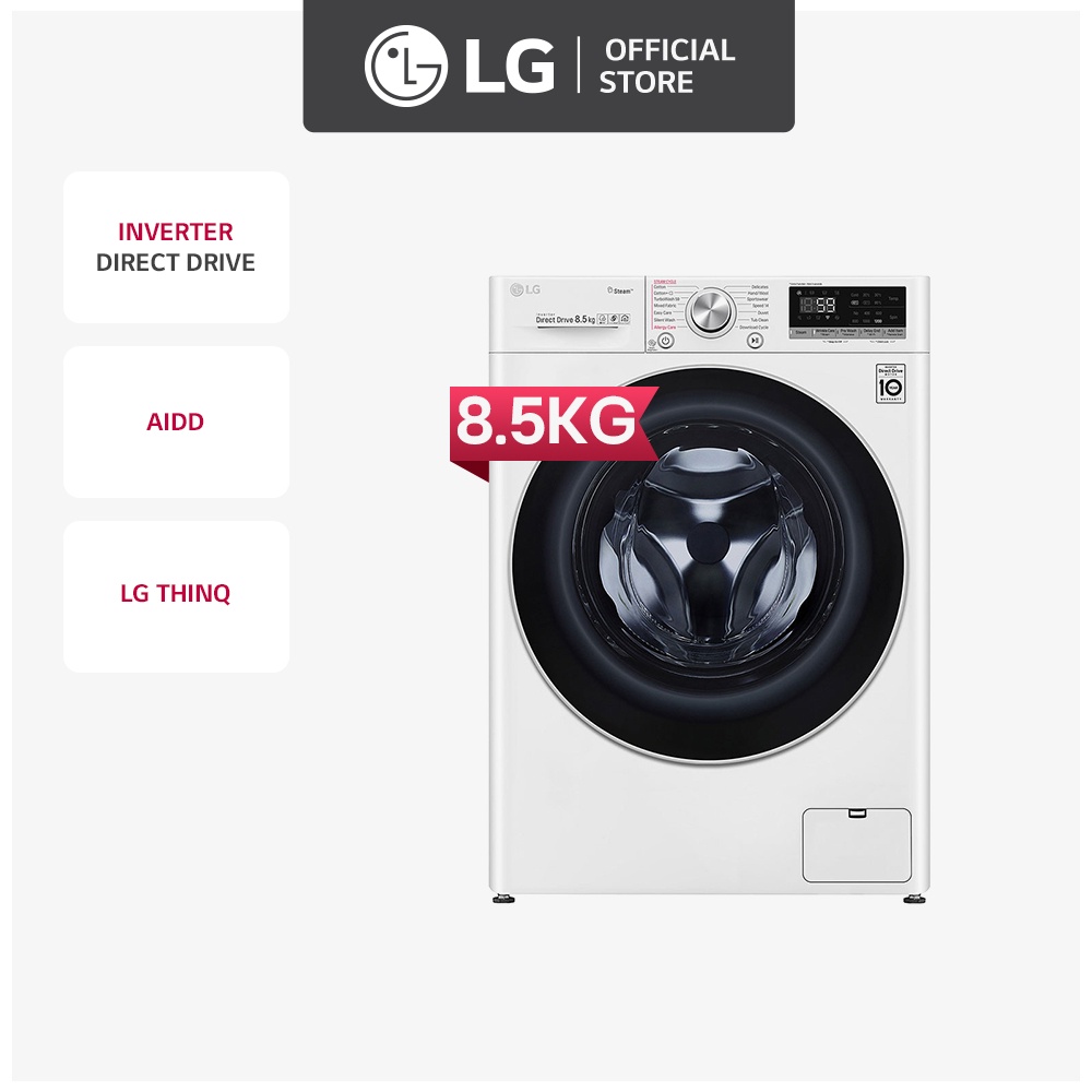 Lg 8.5 kg washing store machine front load