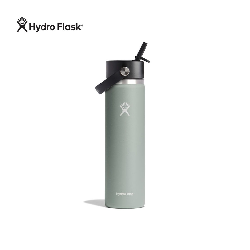 Hydro Flask 40 oz. Wide Mouth Bottle with Flex Straw Cap, Agave