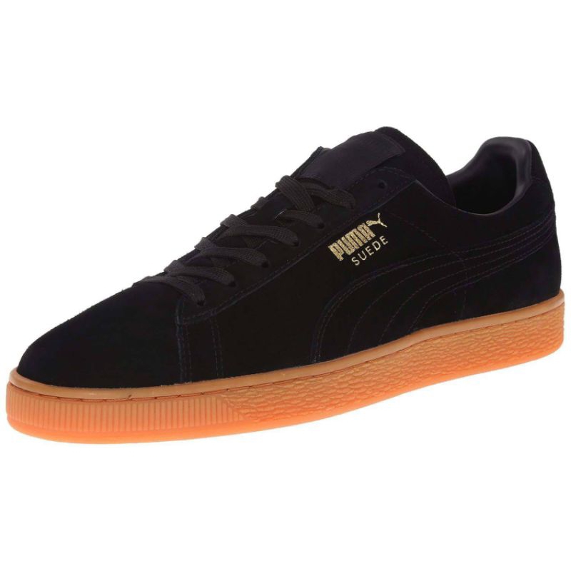 Black puma outlet with gum sole