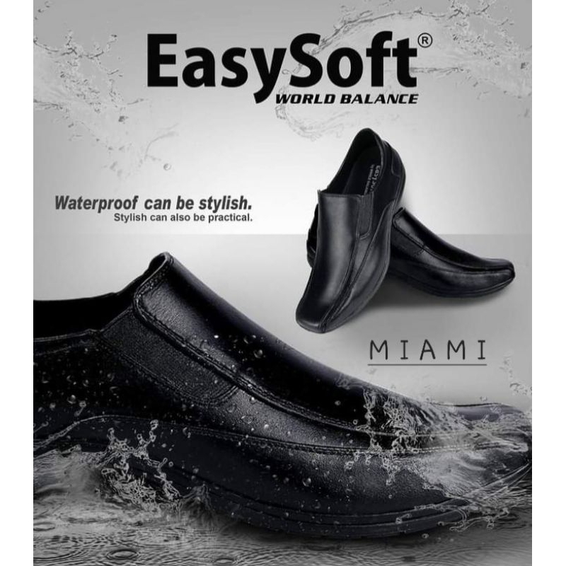 Easy Soft MIAMI Formal Shoes by World Balance-Men's Shoes-BLACK