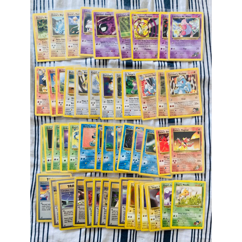 VINTAGE GYM SET POKEMON CARD SALE Gym Heroes Gym Leader