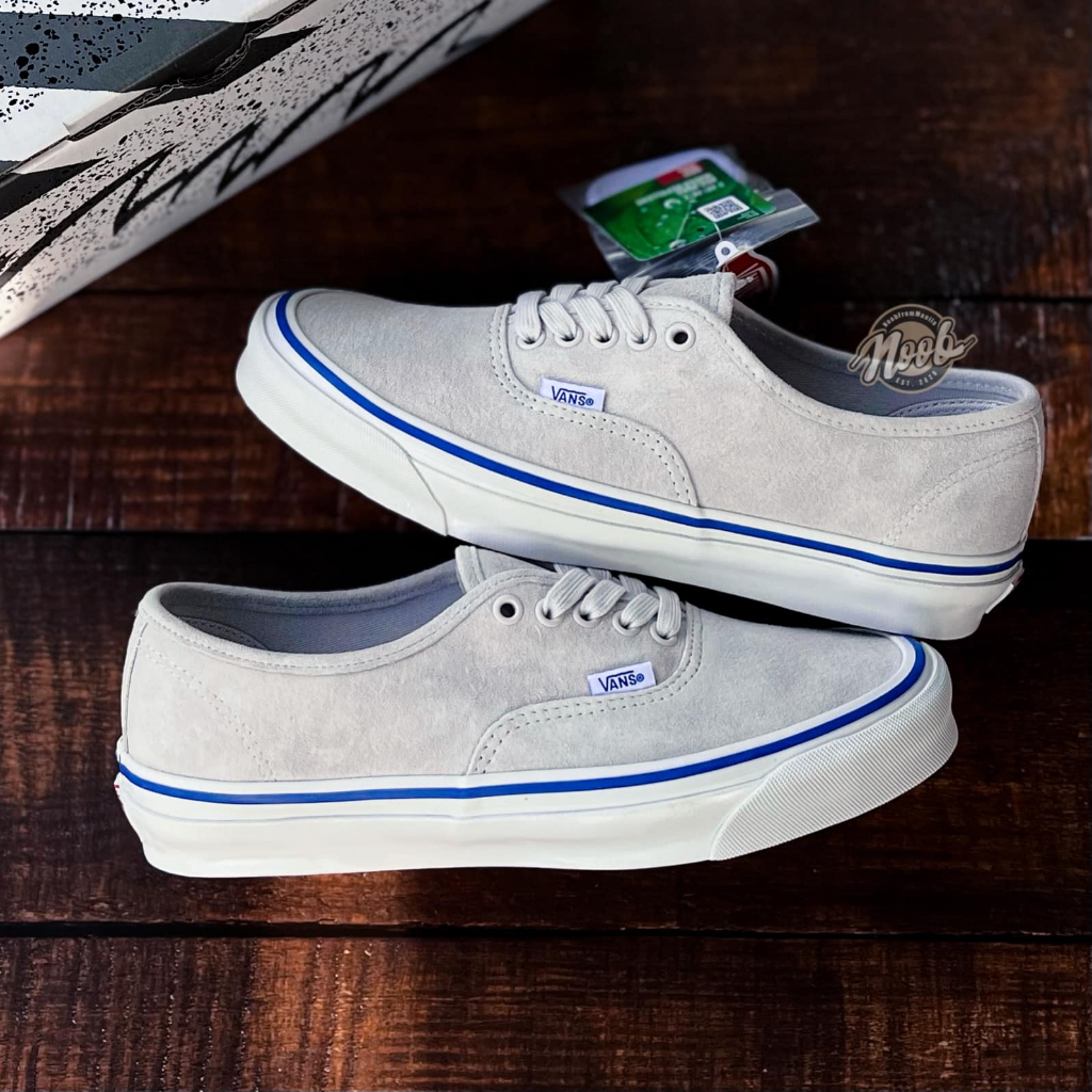 Gray and hot sale blue vans