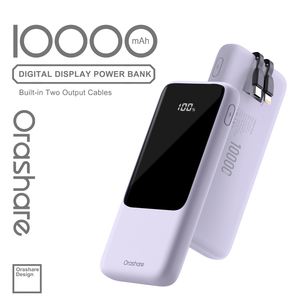 Orashare OT10M 10000mAh Mini Powerbank Stylish and Transparent