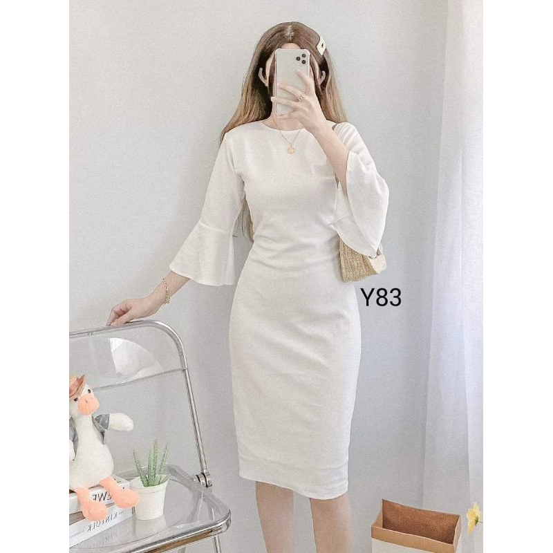 Bell sleeve outlet casual dress