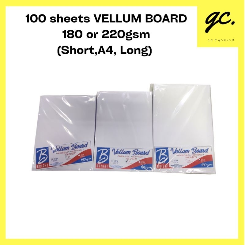 Vellum Board/ Specialty Paper(220 GSM)