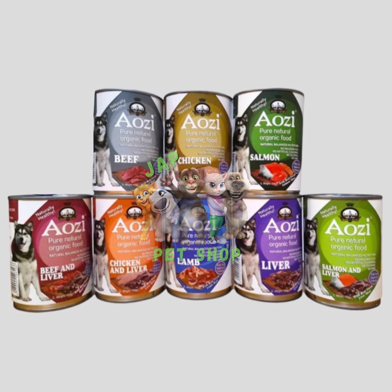 Aozi Pure Natural Organic Wet Food for Dog 430grams Shopee