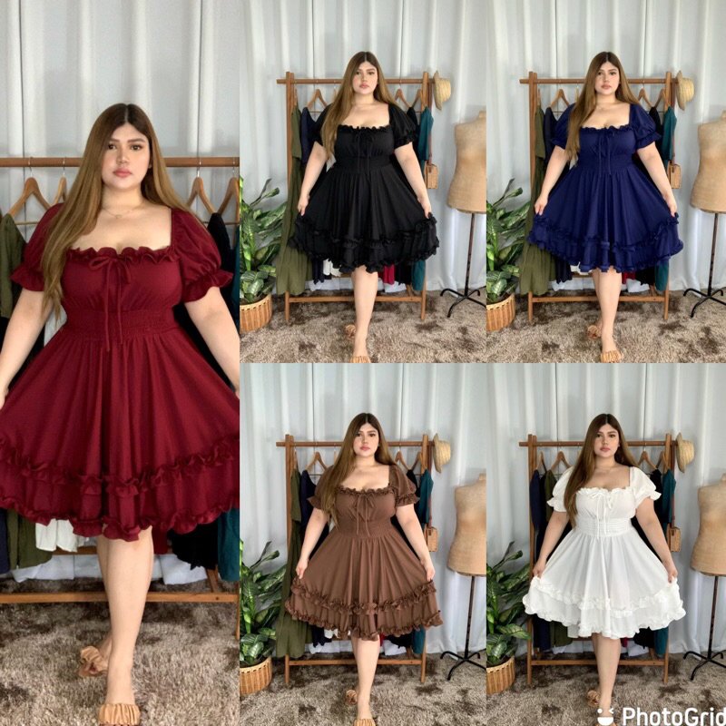 Plus size hotsell dress shopee