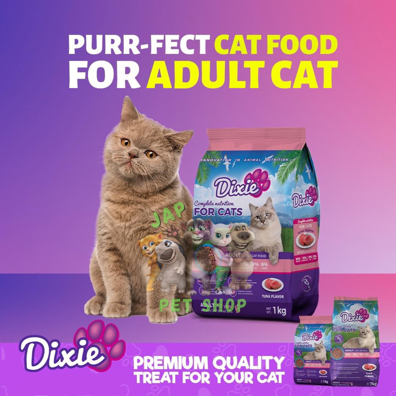 Dixie Complete Nutrition Cat Food for Adult 1kg