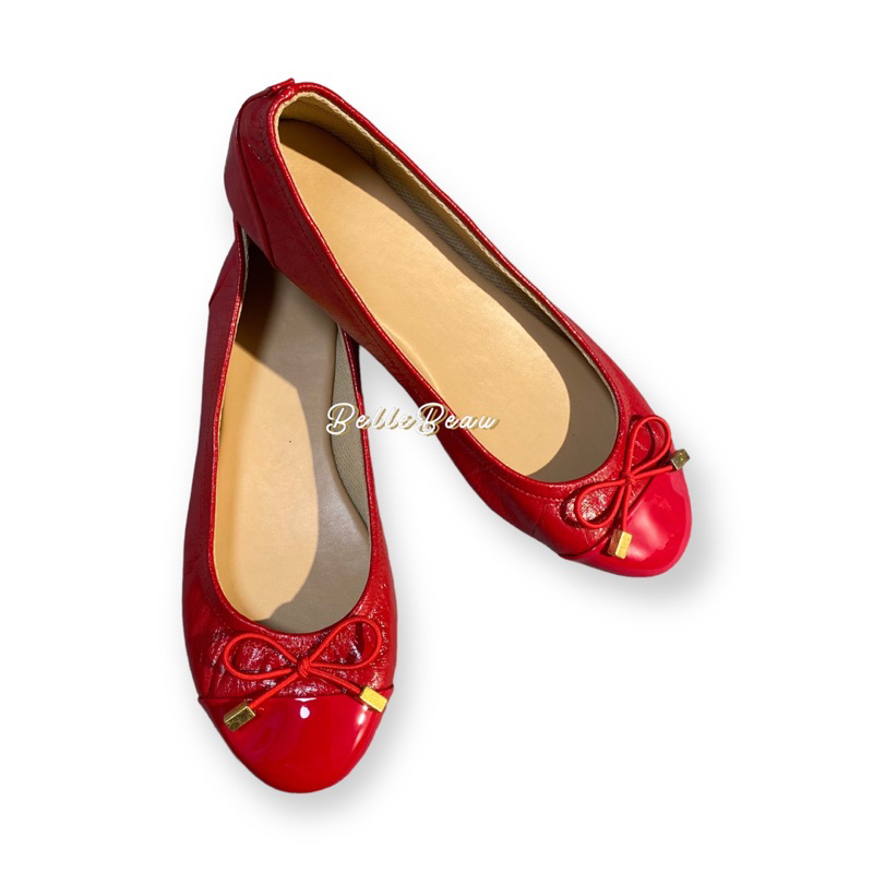 Red bottom ballet discount flats