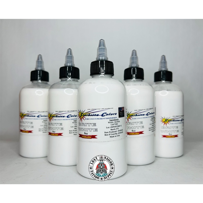 StarBrite Colors 25 Essential Colors Sterile Tattoo Ink 2 oz