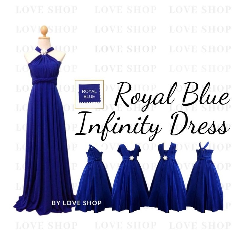 Royal blue sales infinity dress