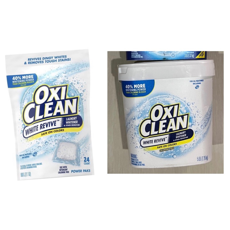 OxiClean White Revive Laundry Whitener & Stain Remover Power Paks