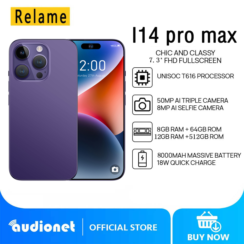 realme i14 pro max original [12GB RAM + 512GB ROM] Android Smartphone