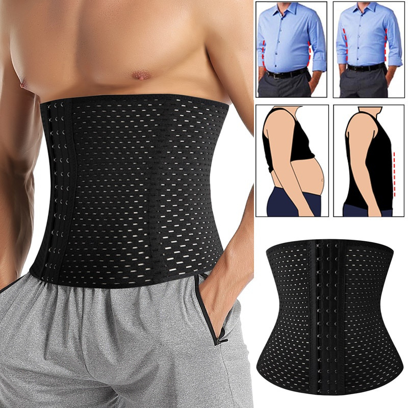 Men Waist Trainer Sauna Vest Fitness Corset Abdomen Control Body