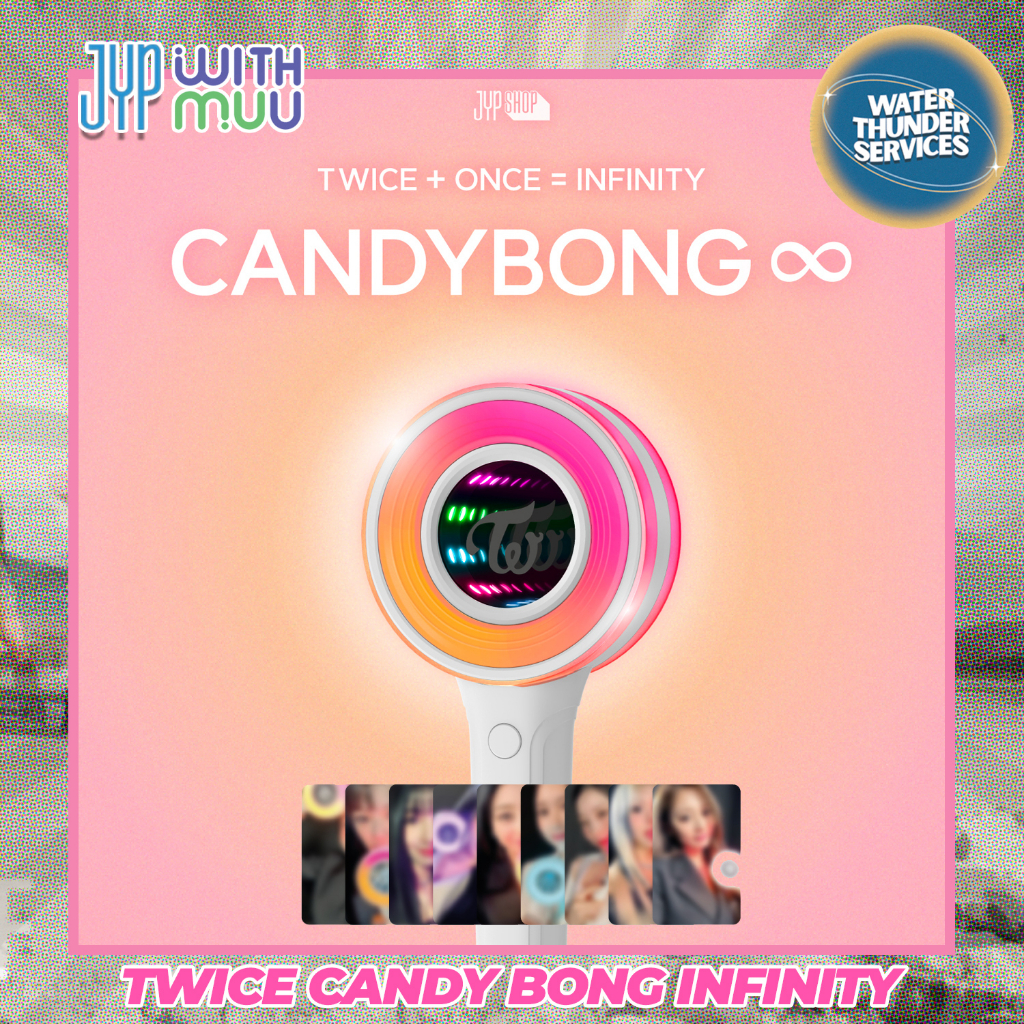 TWICE CANDY BONG ∞ Infinity Official Light Stick with JYP Japan